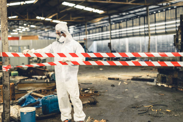 Professional Hoarding Cleanup technician working in Woodstock, IL